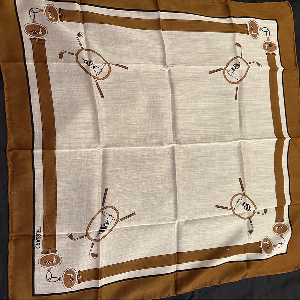 Lovely vintage scarf by Trussardi from Garfinkels of Italy.